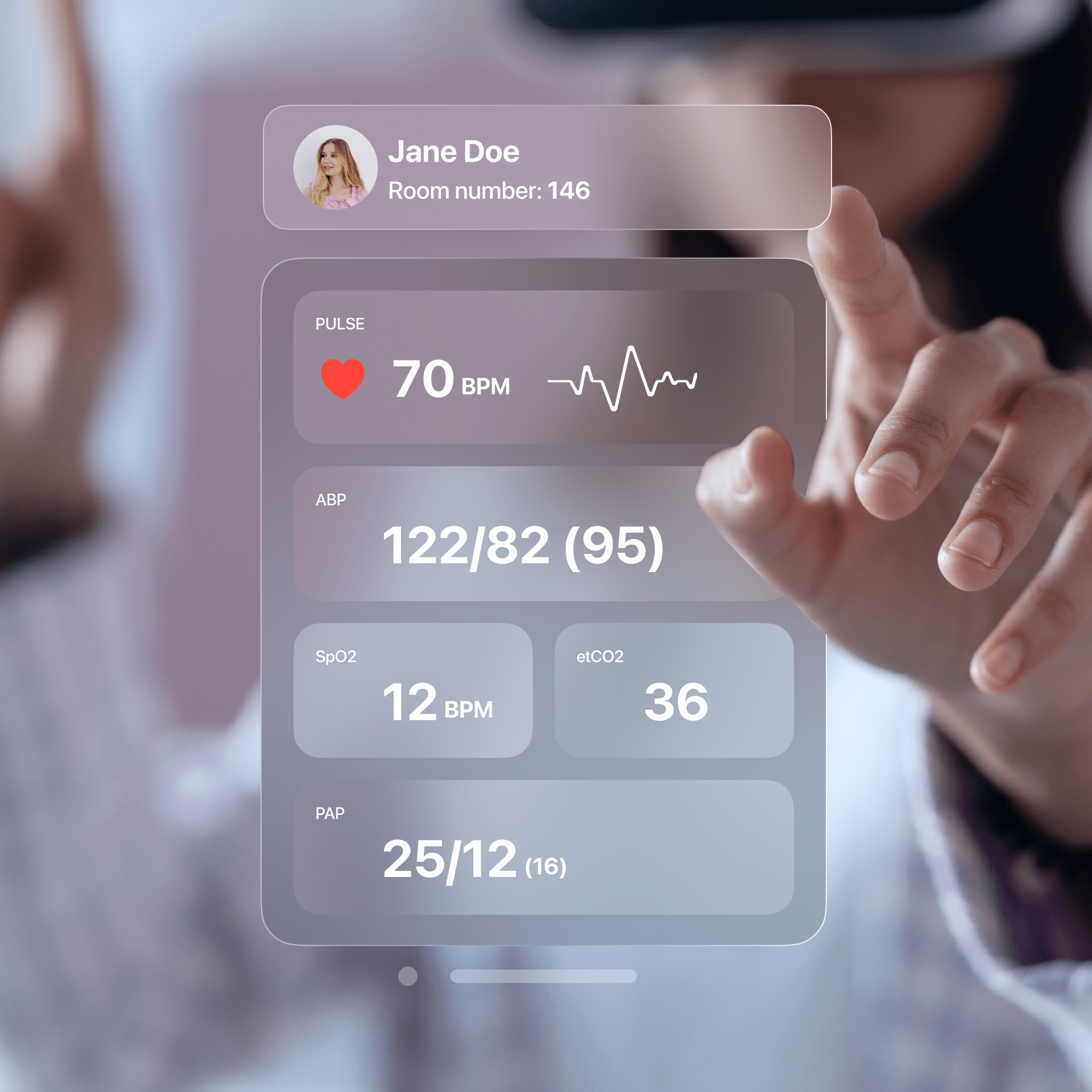 Apple Vision Pro patient monitoring details